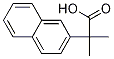 2-Methyl-2-(2-naphthyl)propanoic acid Struktur