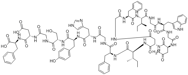 GLY-PHE-ILE-GLY-TRP-GLY-ASN-ASP-ILE-PHE-GLY-HIS-TYR-SER-GLY-ASP-PHE: GFIGWGNDIFGHYSGDF,133658-45-4,结构式