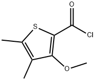 2-Thiophenecarbonyl chloride, 3-methoxy-4,5-dimethyl- (9CI) Struktur