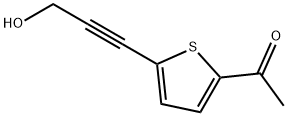 1-[5-(3-HYDROXYPROP-1-YNYL)-2-THIENYL]ETHAN-1-ONE Structure