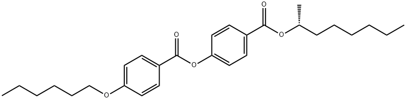 (R)-2-Octyl 4-[4-(Hexyloxy)benzoyloxy]benzoate Struktur
