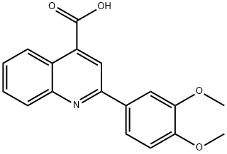 2-(3,4-DIMETHOXY-PHENYL)-QUINOLINE-4-CARBOXYLIC ACID Structure