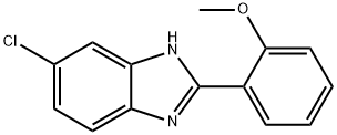 5-CHLORO-2-(2-METHOXYPHENYL)-1H-BENZIMIDAZOLE 化学構造式