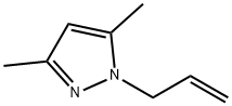 1-アリル-3,5-ジメチルピラゾール 化学構造式