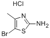 2-アミノ-5-ブロモ-4-メチルチアゾール塩酸塩 化学構造式