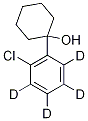 1-(6-Chlorophenyl-2,3,4,5-d4)-cyclohexanol Structure