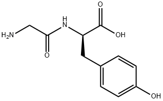 D-Tyrosine, N-glycyl- Struktur