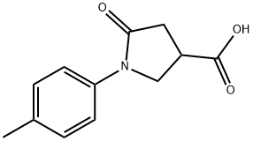 5-氧代-1-(4-甲苯)吡咯烷-3-羧酸,133747-57-6,结构式