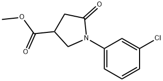 methyl 1-(3-chlorophenyl)-5-oxopyrrolidine-3-carboxylate Structure
