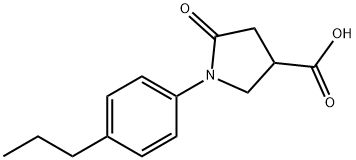 1-(4-PROPYLPHENYL)-5-OXOPYRROLIDINE-3-CARBOXYLICACID Structure