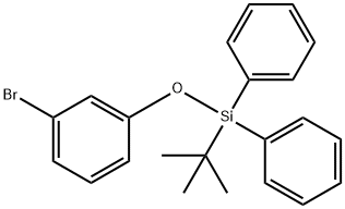 BENZENE, 1-BROMO-3-[[(1,1-DIMETHYLETHYL)DIPHENYLSILYL]OXY]-, 133772-45-9, 结构式