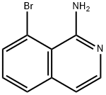1-アミノ-8-ブロモイソキノリン 化学構造式
