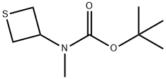 Tert-butyl (thietan-3-yl)methylcarbamate Struktur