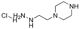 1-(2-(piperazin-1-yl)ethyl)hydrazine hydrochloride Struktur