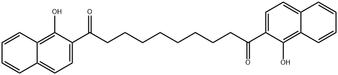1,10-BIS-(1-HYDROXY-2-NAPHTHYL)-1,10-DECANEDIONE Struktur
