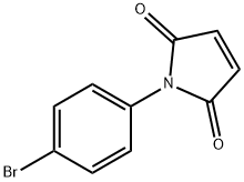 N-(4-ブロモフェニル)マレイミド 化学構造式