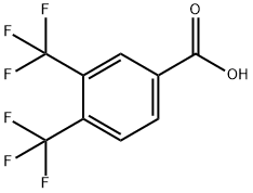 3,4-BIS(TRIFLUOROMETHYL)BENZOIC ACID 98 Structure