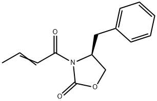 (S)-(+)-4-苄基-3-巴豆酰基-2-噁唑烷酮, 133812-16-5, 结构式