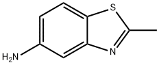2-メチル-5-アミノベンゾチアゾール 化学構造式