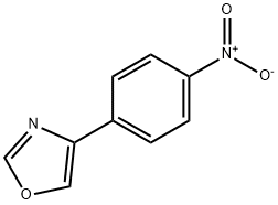 4-(4-ニトロフェニル)オキサゾール 化学構造式