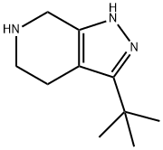 3-tert-butyl-4,5,6,7-tetrahydro-1H-pyrazolo[3,4-c]pyridine Structure