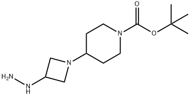 N1-BOC-4-(3-hydrazinylazetidin-1-yl)piperidine Structure