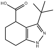 3-tert-butyl-4,5,6,7-tetrahydro-1H-indazol-4-carboxylic acid Struktur