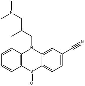 氰美马嗪亚砜, 13384-45-7, 结构式
