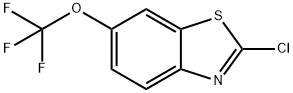 2-クロロ-6-(トリフルオロメトキシ)ベンゾ[D]チアゾール 化学構造式