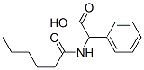 Benzeneacetic  acid,  -alpha--[(1-oxohexyl)amino]- Struktur