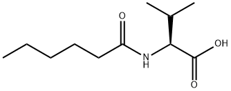 Valine,  N-(1-oxohexyl)- Struktur