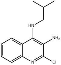 2-氯-N4-(2-甲基丙基)-3,4-喹啉二胺,133860-76-1,结构式