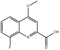 8-Fluoro-4-methoxyquinoline-2-carboxylic acid Structure