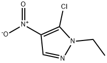 1H-Pyrazole,5-chloro-1-ethyl-4-nitro- Struktur