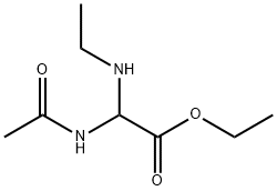 Acetic  acid,  (acetylamino)(ethylamino)-,  ethyl  ester  (9CI) Struktur