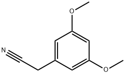 3,5-ジメトキシフェニルアセトニトリル 化学構造式
