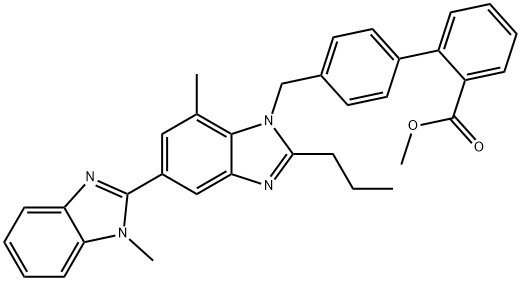 替米沙坦甲酯异构体 结构式