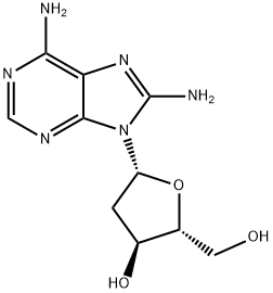 8-AMINO-2'-DEOXYADENOSINE,13389-09-8,结构式