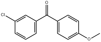 (3-クロロフェニル)(4-メトキシフェニル)メタノン 化学構造式