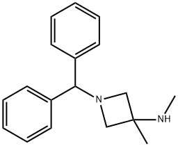 1-(DIPHENYLMETHYL)-N,3-DIMETHYL-3-AZETIDINAMINE Structure