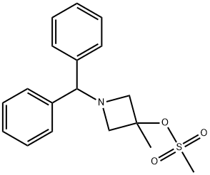 1-Benzhydryl-3-methanesulfonyloxy-3-methylazetidine Structure