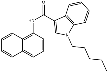 1-pentyl-N-(naphthalen-1-yl)-1H-indole-3-carboxaMide Struktur
