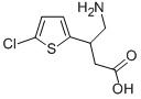 4-アミノ-3-(5-クロロチオフェン-2-イル)ブタン酸 化学構造式