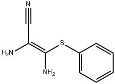 2,3-DIAMINO-3-(PHENYLTHIO)-2-PROPENENITRILE Structure