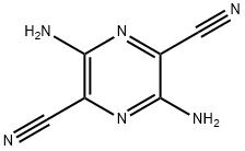 2,5-Pyrazinedicarbonitrile,  3,6-diamino- Struktur
