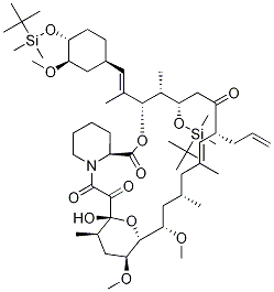 24,32-Bis-O-(tert-butyldimethylsilyl)-FK-506 Struktur