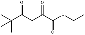 2,4-ジオキソ-5,5-ジメチルヘキサン酸エチル 化学構造式