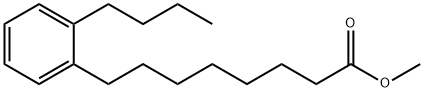 2-ブチルベンゼン-1-オクタン酸メチル 化学構造式