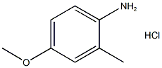 2-甲基-4-甲氧基苯胺(HCL),133985-88-3,结构式