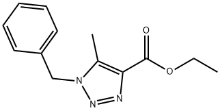 1-苄基-5-甲基-1H-1,2,3-噻唑-4-羧酸乙酯, 133992-58-2, 结构式